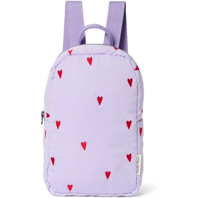 Studio Noos Puffy Mini backpack purple hearts