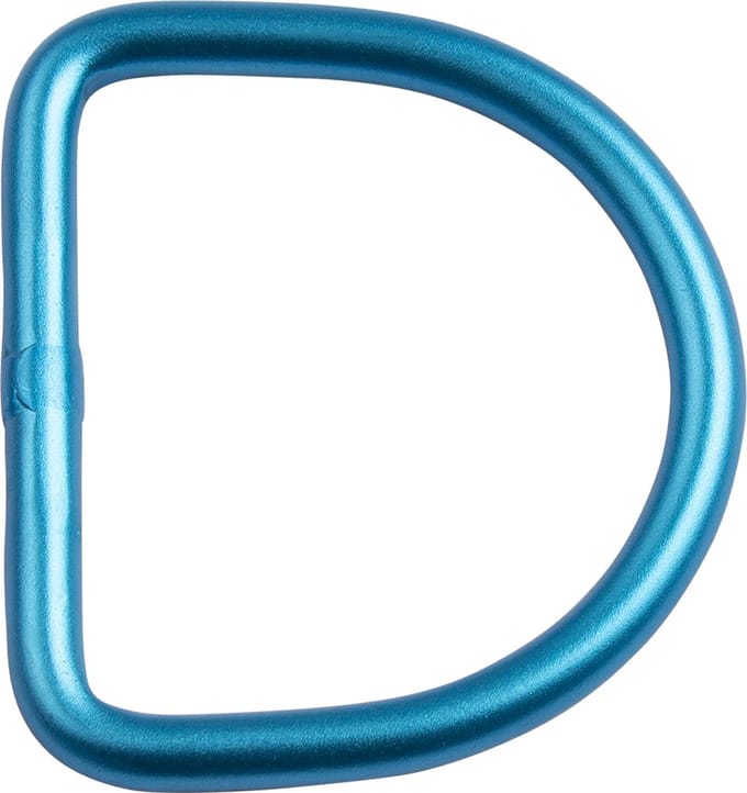 Aluminium D-ring blauw 50mm