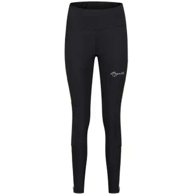 Rogelli Core Dames Sportlegging - Achterzak Met Rits - Zwart/Fluor