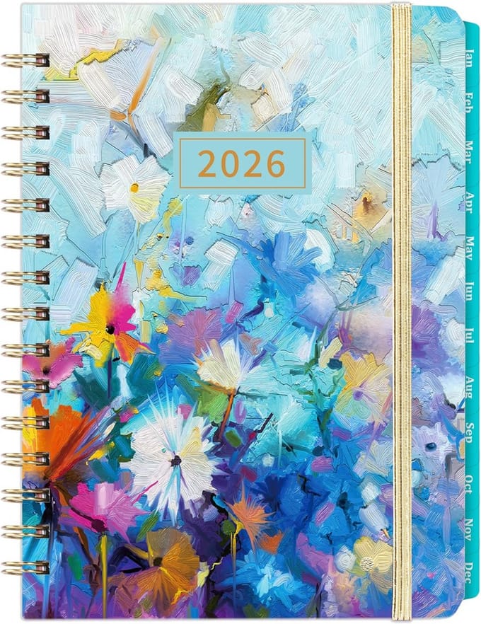 2025 Student Planner A5 maandelijks wekelijks tabbladen