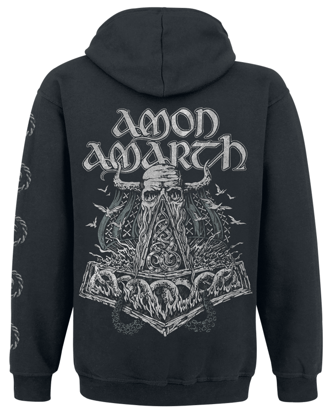 Amon Amarth Vest met capuchon - Skullship - S tot M - voor Mannen - zwart