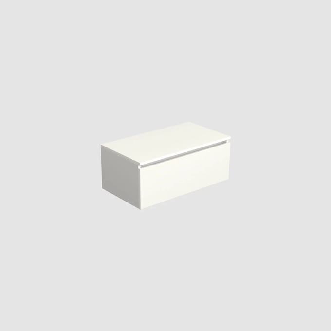Dutchline Badmeubel Onderkast – Glans Wit – 80x46cm – 1 Lade – 1 Uitsparing