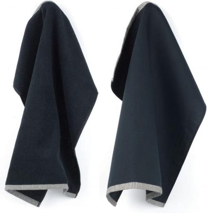 Bunzlau Castle - Set keuken- en theedoek Solid Black