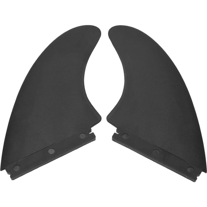 1 Paar Paddleboard Vinnen Vervanging Windsurfen PVC Surfboard Longboard Staartvin G7 black