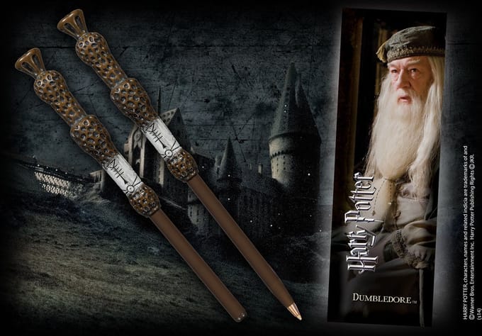 The Noble Collection Harry Potter Pen en bladwijzerset Dumbledore Multicolours