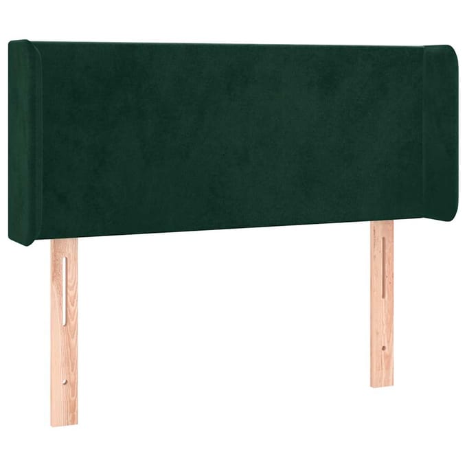 vidaXL - Hoofdbord - LED - 103x16x78/88 - cm - fluweel - donkergroen