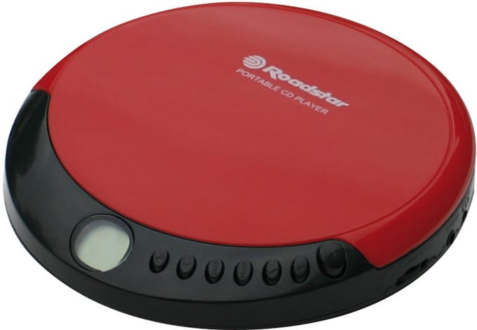 Roadstar PCD-435CD Portable CD player Rood