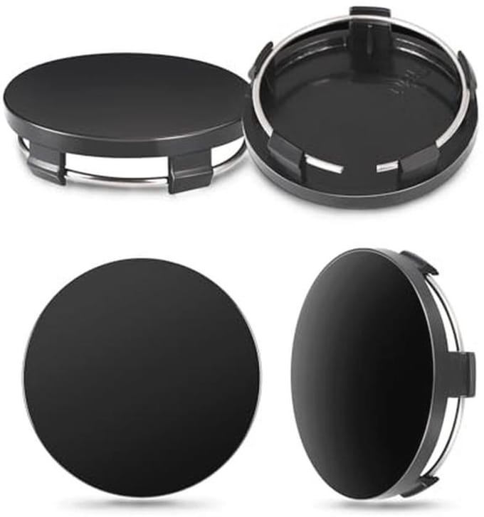 Wieldoppen Set - Naaf Covers - Auto Beschermen - Roest en Stofwerend - 60mm - Zwart