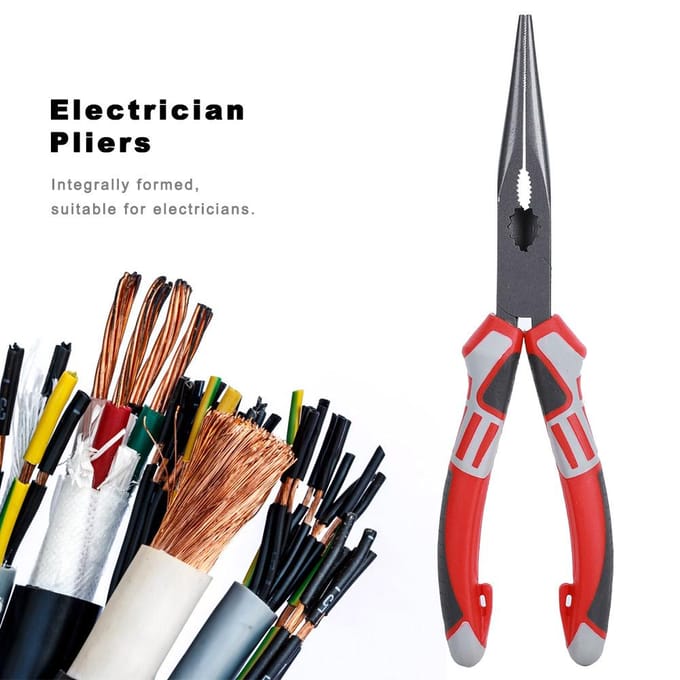 Multifunctionele Duitse Elektricien Draadsnijder Lange Punttang Handgereedschap red