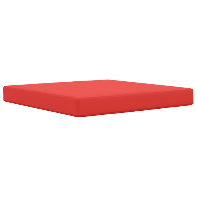 vidaXL - Buitenbankkussen - Polyester - Rood - 80 - x - 80 - cm
