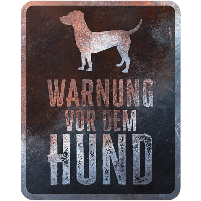Engels deense hond waarschuwingsbord D&D Home