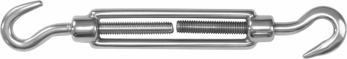 m6 x 60 mm spanschroef Haak-haak verzinkt - draadspanner - schroefspanner - spanwartel - windverbandspanner - schroefwartel
