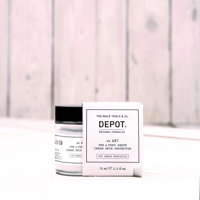 Depot, 400 Scheer Specifieke Items Nee. 401, Verzachtende, Pre & Post Shave Crème, 75 ml