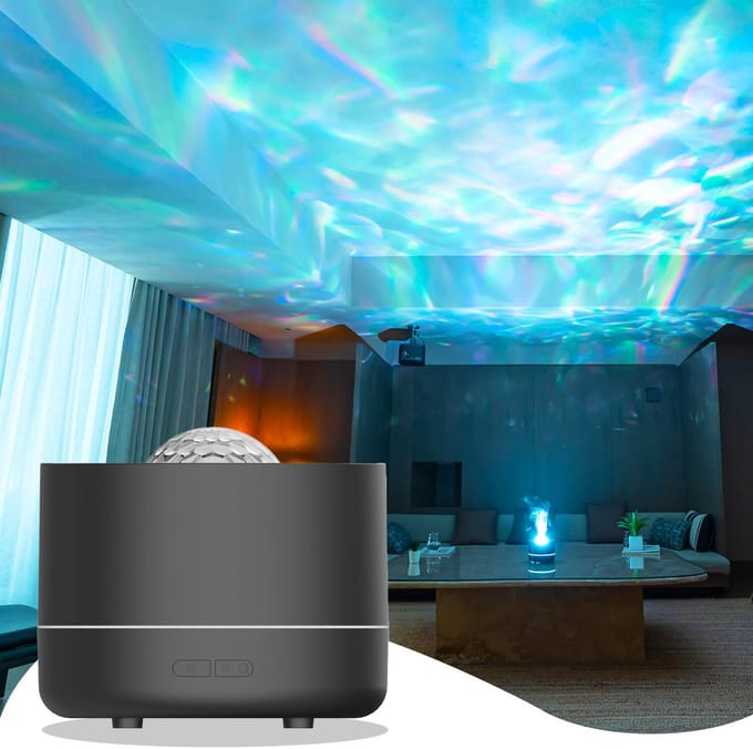 Luchtbevochtiger - Aroma Diffuser - Sterrenhemel Projector - Sterren Projector met LED Nachtlampje - 200ml USB