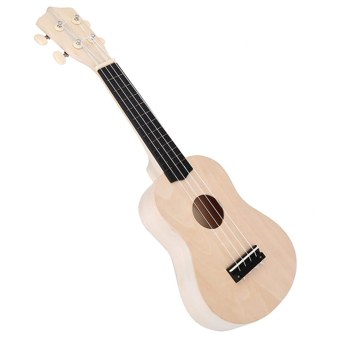 Maak je eigen 21   Hawaii Ukulele Kit Kinderen DIY Speelgoed Montage Set beige