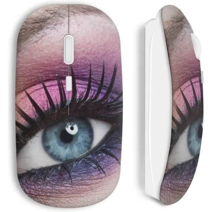 Souris sans fil Oeil girly