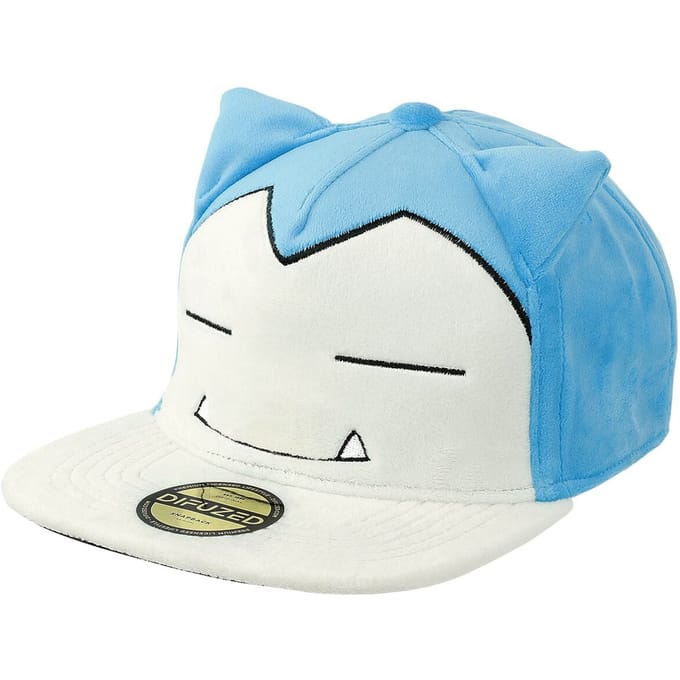 Pokémon - Gaming Cap - Snorlax zacht pluche knuffeldier - blauw-wit