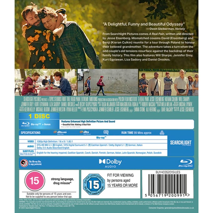 A Real Pain [Blu-Ray]