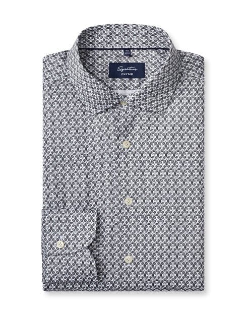 OLYMP Signature Overhemd, Tailored Fit, Signature Kent, Groen