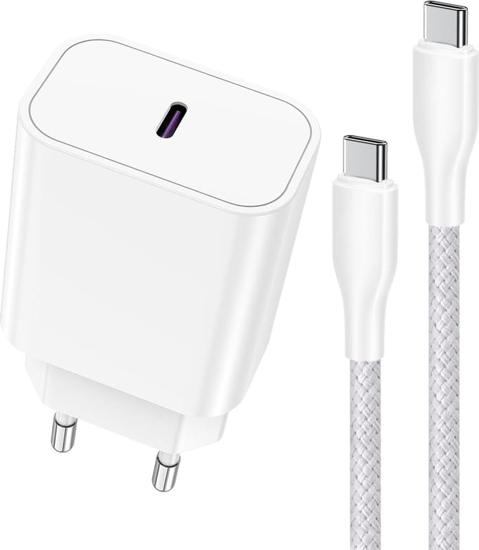 Snellader geschikt voor iPhone 15, 16 Pro Max - Oplader Set - 1 Meter