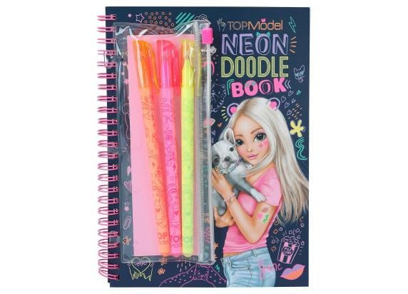 Top Model TOPModel neon Doodle kleurboek met neon stiften Kleurboeken