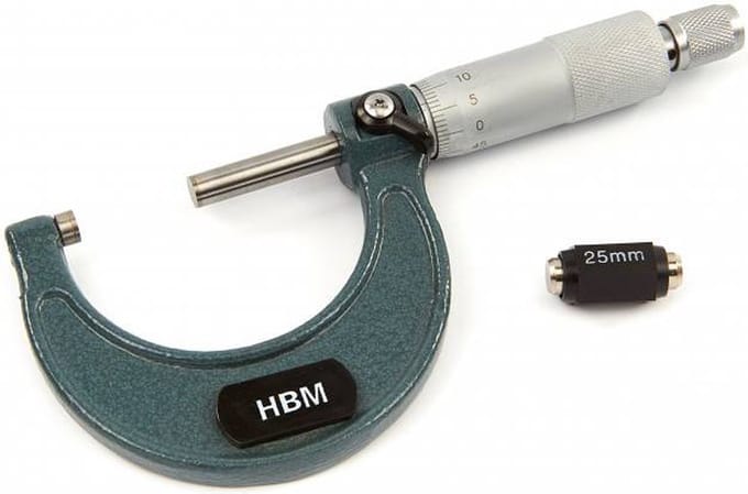 0 - 25 mm Analoge Buiten Micrometer Model 2