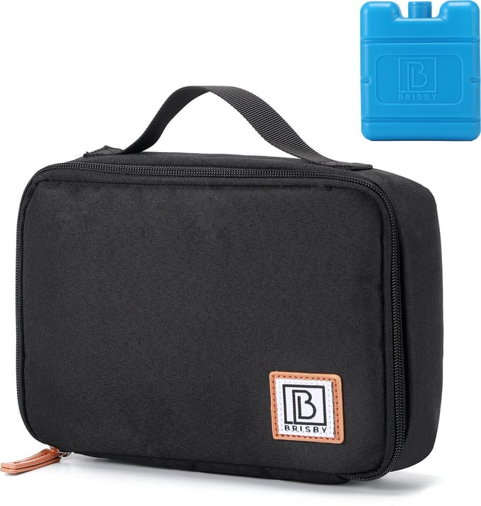 Brisby 4 Laags Geïsoleerde Koeltas - Lunchtas 2.5 liter - Zwart