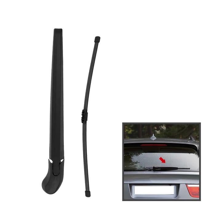 Bras et lame d'essuie-glace de pare-brise arrière de voiture, ensemble complet de remplacement pour BMW E70 X5 X5M black