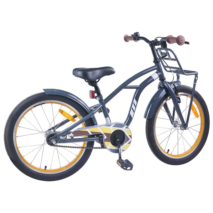 vidaXL - Kinderfiets - 20 - Inch - voor - 6-11 - jaar - oud - Donkergrijs