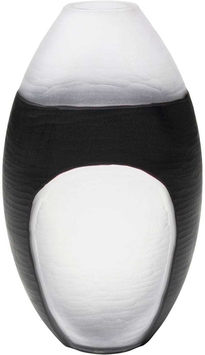 Vaas Shadow zwart en wit 41cm Kare Design