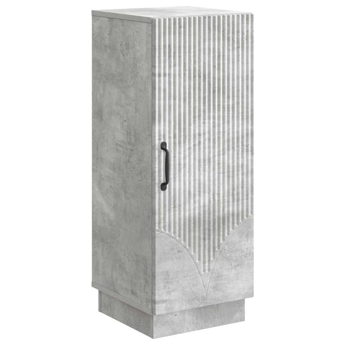 vidaXL - Dressoir - Betongrijs - 33 - x - 34,5 - x - 87 - cm - Bewerkt - hout