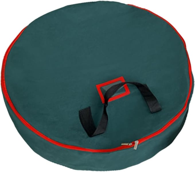 Kransdozen opslag - Slinger container - Decoratie bewaren - Scheurbestendig materiaal - 60 x 16 cm - Groen