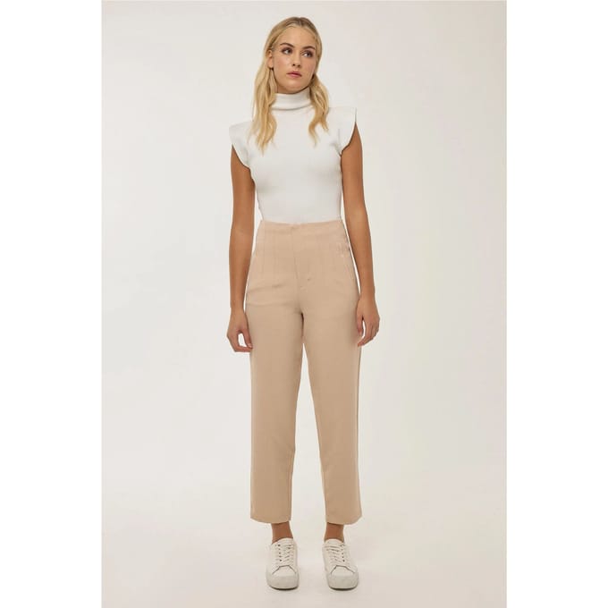 Naakte Strakke Hoge Taille Broek