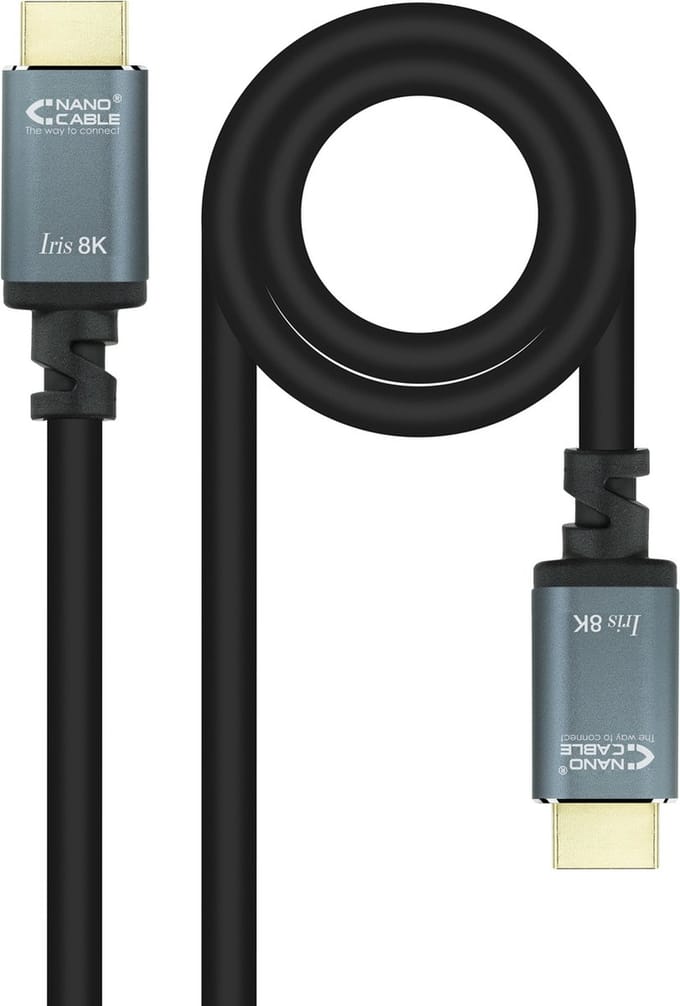 HDMI Cable NANOCABLE 10.15.8001-L150 Grey 1,5 m Black