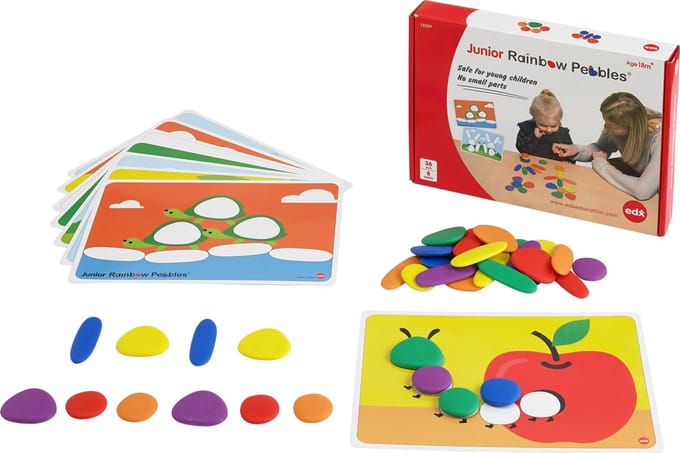 Junior regenboog stenen set