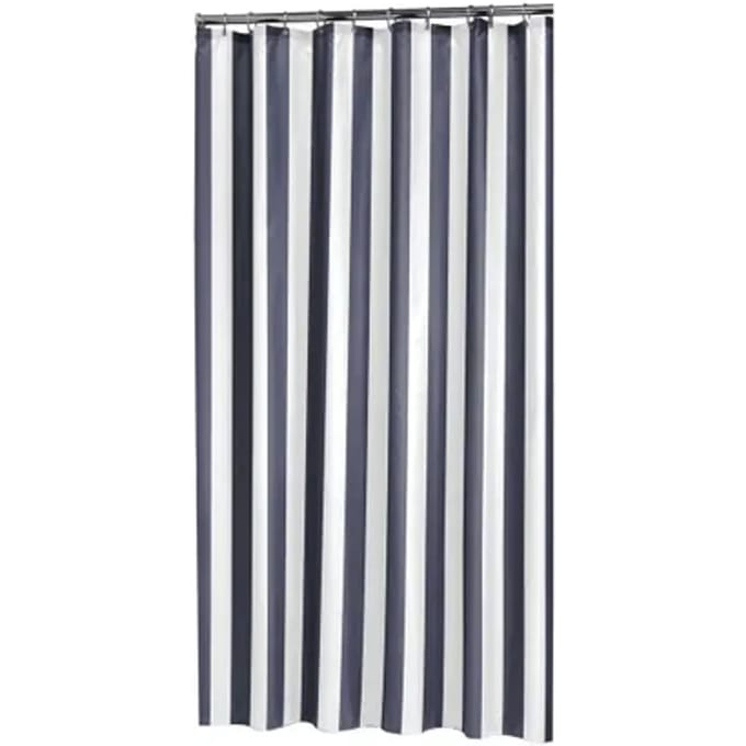 Sealskin Douchegordijn Linje Polyester Blauw 180x200cm