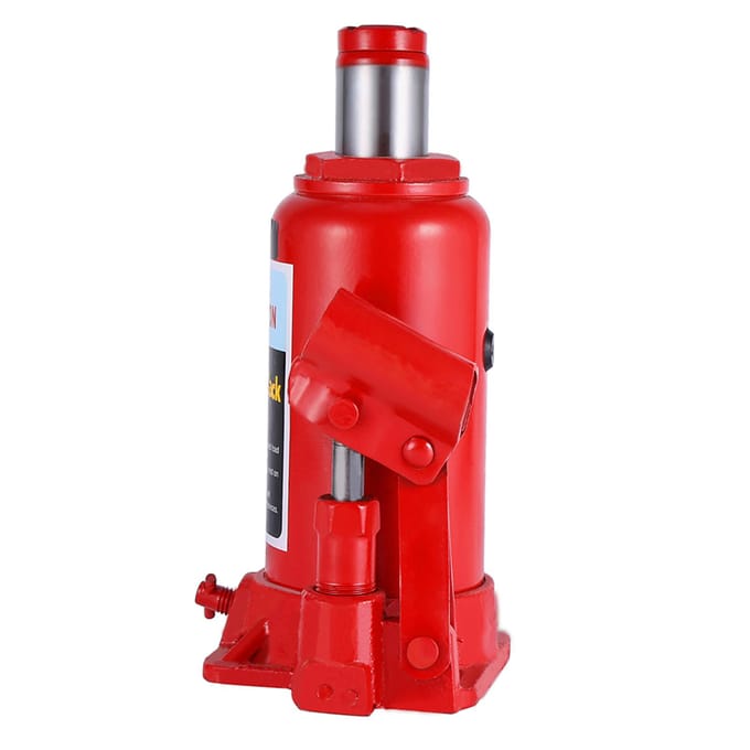 6T zware hydraulische flessenkrik voor het heffen van auto's, bestelwagens, caravans en auto's red