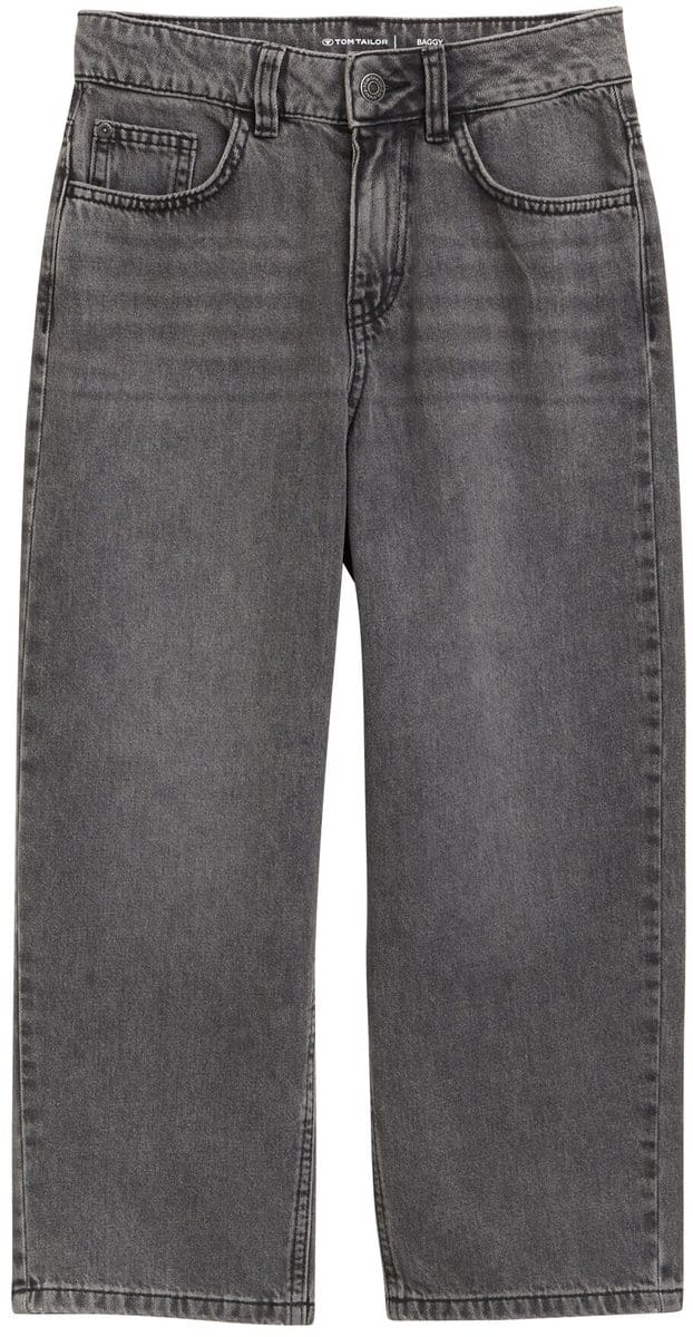 Tom Tailor - Baggy Fit-jeans - Maat 170 - used mid stone grey denim