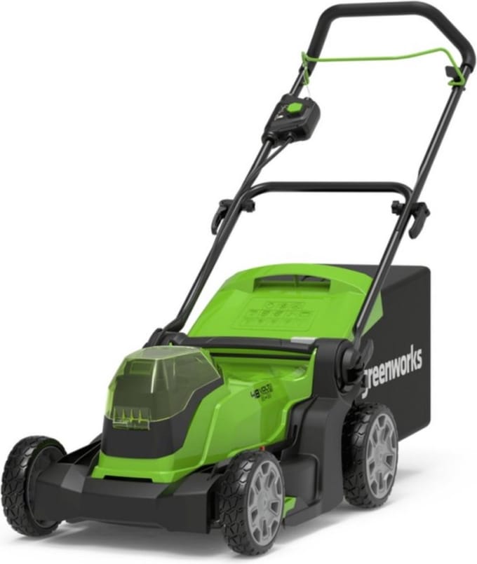 Greenworks 48 VOLT (2X24 VOLT) ACCU MAAIER, type G24X2LM41