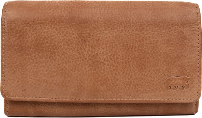 Bear Design Sigrid Leren Overslagportemonnee - Taupe