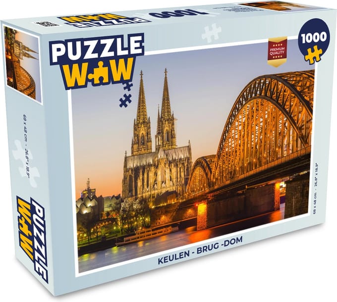 Puzzel Keulen - Brug -Dom - Legpuzzel - Puzzel 1000 stukjes volwassenen