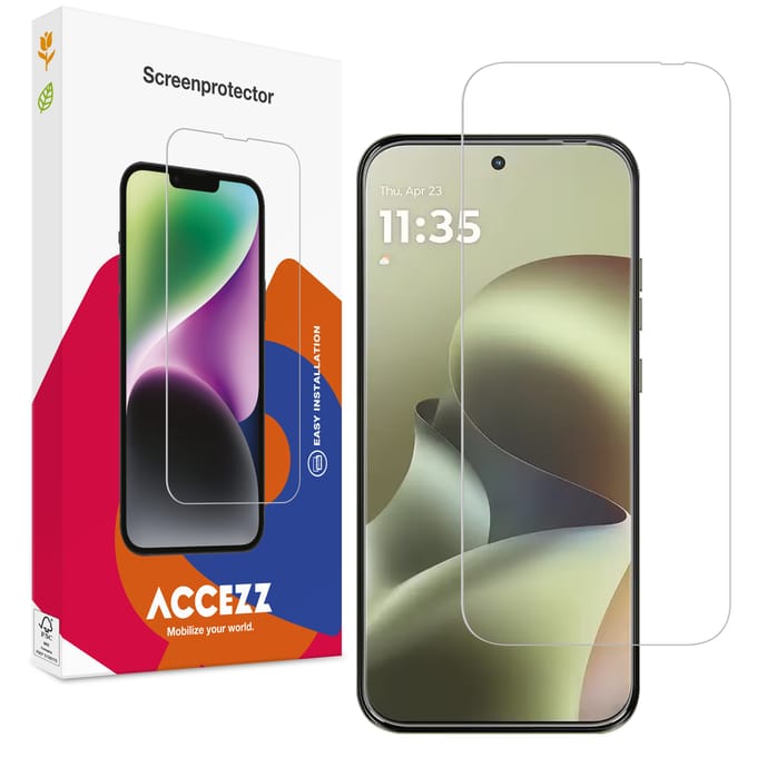 Accezz Screen Protector - Geschikt voor Motorola Moto G77 - Gehard Glas Screenprotector