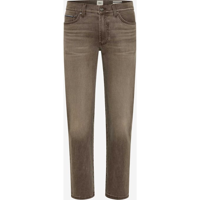 Brax Heren Jeans  Style CLINT CHOCOLATE, denim bruin, maat 34/32