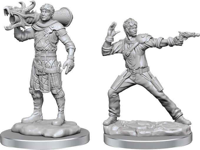 D&D Nolzur's Marvelous Miniatures Human Artificer & Apprentice