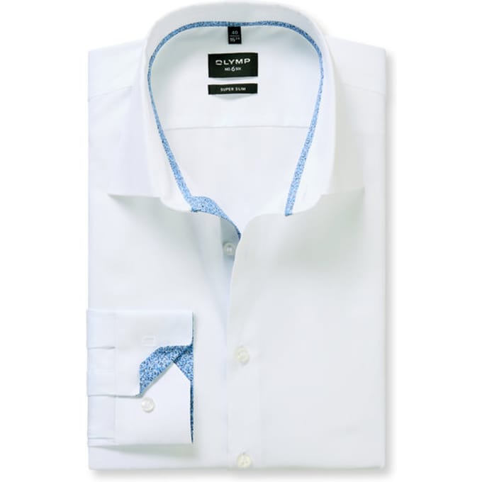 Super Slim Fit zakelijk overhemd met Kentkraag