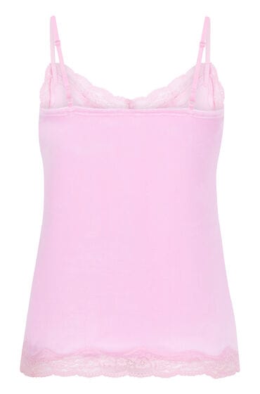 Hunkemöller Cami top Velours Lace Roze