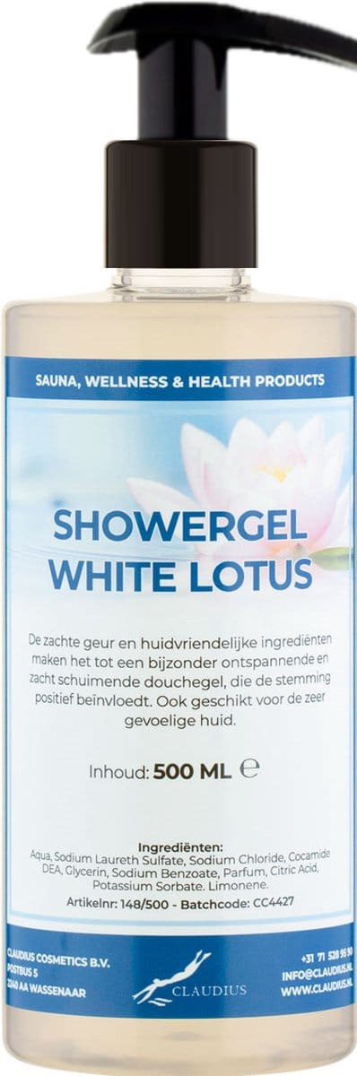 Douchegel White Lotus 500 ml - met gratis pomp - Showergel