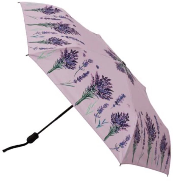 Paraplu - automatisch - opvouwbaar - Lavendel - Lavender - Paarse achtergrond