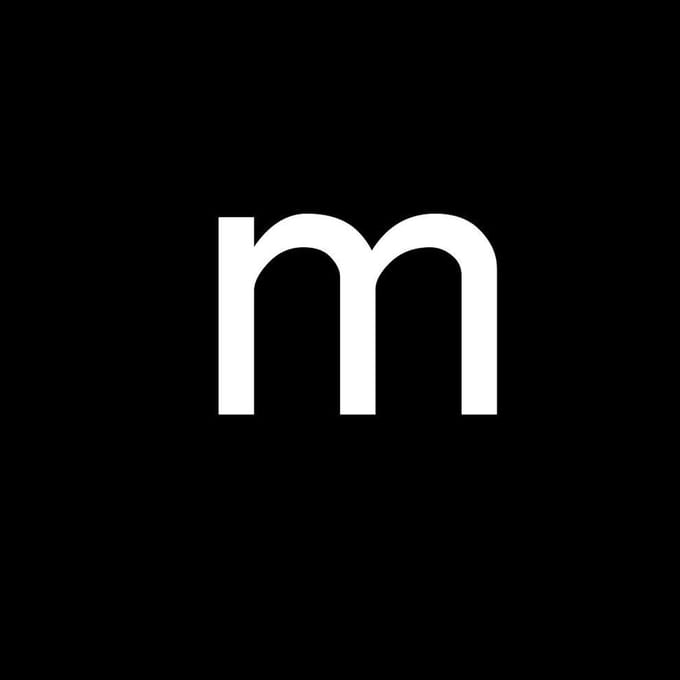 Huisnummer sticker - m - wit - 4 cm - letter - brievenbussticker – cijfersticker - plakletter