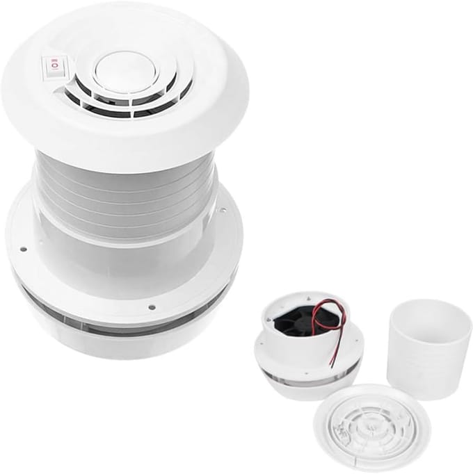 Dakventilator voor Camper en Caravan - 12V Uitlaatventilator voor Optimale Koeling